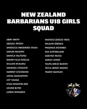 NZ Barbarians U18 Girls 2023