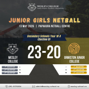Double Victory for Wesley College Girls Netball Teams!
