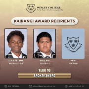 Kairangi Bronze Award Recipients