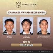 Kairangi Bronze Award Recipients