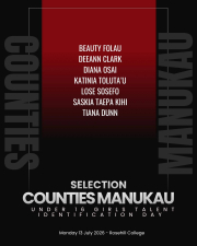 Counties Manukau Rugby U18 Development Days and U16 Talent Identification Programme.