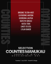 Counties Manukau Rugby U18 Development Days and U16 Talent Identification Programme.