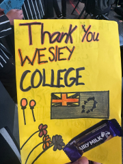 Celebrating Cook Islands Week - Wesley College Cook Islands Group visit Paerata School