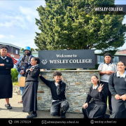 Te Kahu Rolleston visits Wesley College